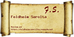 Feldheim Sarolta névjegykártya